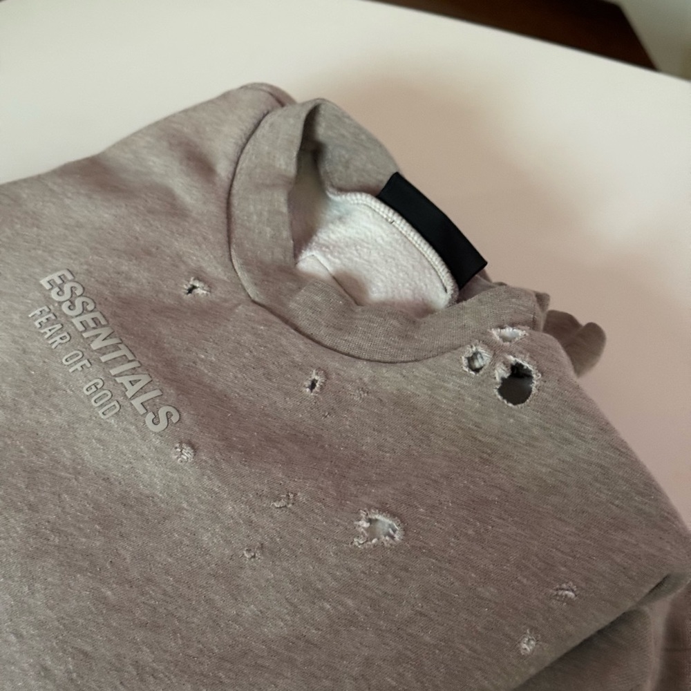 Fear of God Essentials Fleece Crewneck II 'Heather Grey'